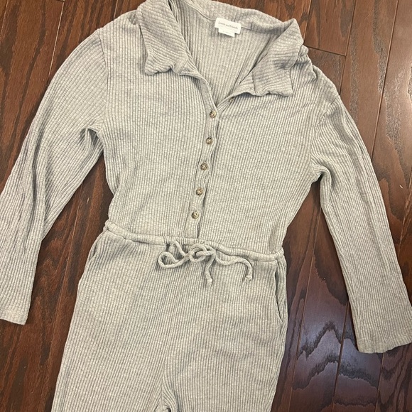 Lovers and Friends Cozy Knit Jumpsuit XS Rib Knit Button Front Tie Waist… - Picture 8 of 9
